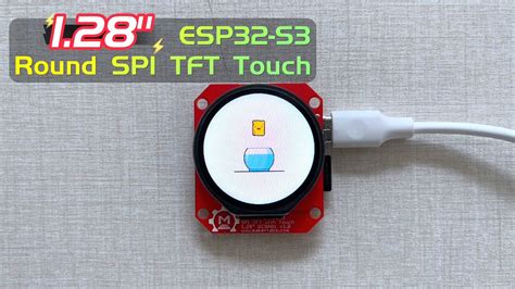 128 Esp32 S3 Round Spi Tft With Touch Lvgl Real Time Clock Youtube