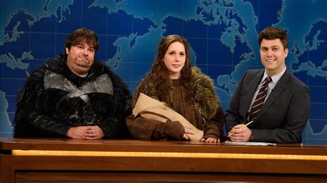 Watch Saturday Night Live Highlight: Weekend Update: Game of Thrones' Samwell Tarly and Gilly ...