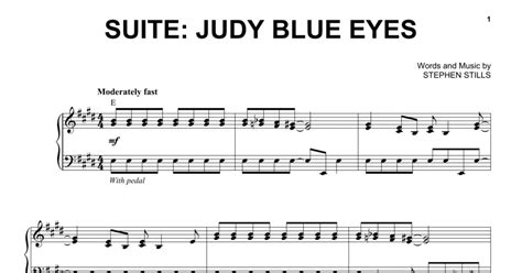 Suite Judy Blue Eyes Piano And Vocal Print Sheet Music Now