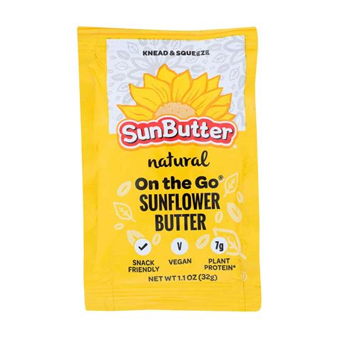 Sunbutter Natural On The Go Sunflower Butter 11 Oz