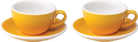 Loveramics Egg Cappuccinokop Met Schotel Set Van Ml Geel