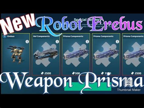 War Robots New Robot Erebus Overview New Weapon Prisma Youtube