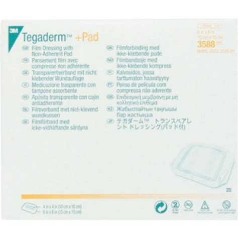 3m 3588 Tegaderm Pad Transparent Dressing 6 X 6 Vitality Medical