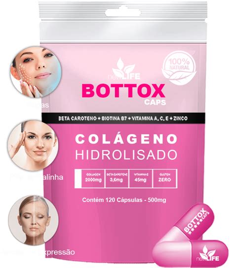 Bottox Caps Col Geno Hidrolisado Previne Envelhecimento