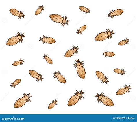 Many Lice Stock Vector Illustration Of Group Louse 99048762