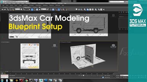 3ds Max Car Modeling Tutorial Part 1 Blueprint Setup Youtube