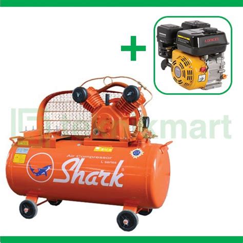 Jual Shark 1 2 HP LVU 5112 Kompresor Angin Unloader Dengan Mesin Bensin