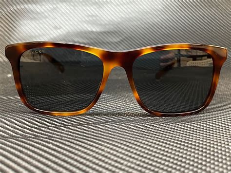 Gucci Gg Sn Havana Squared Mm Men S Sunglasses