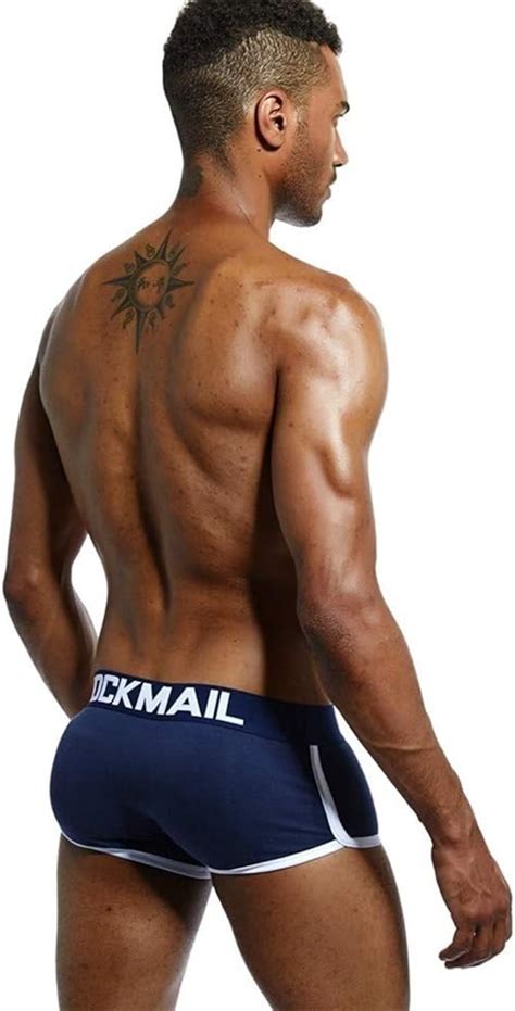 Buy Jockmail Mens Underwear Boxer Sexy Bulge Front Back Buttocks