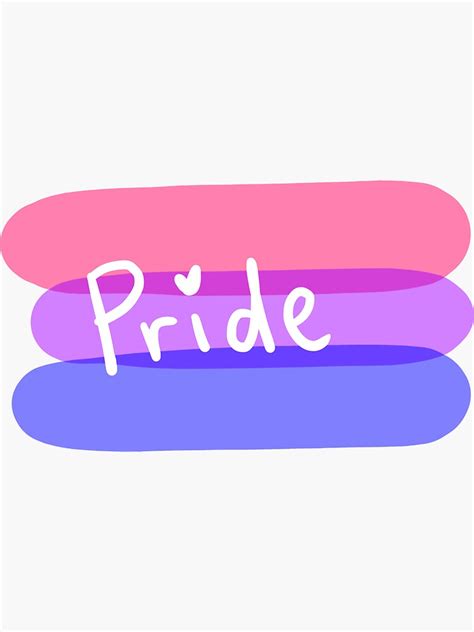 Bisexual Pride Sticker For Sale By Ash N Redbubble