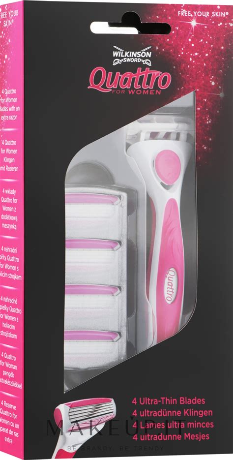 Wilkinson Sword Quattro For Women Rasoio Con 5 Lamette Di Ricambio