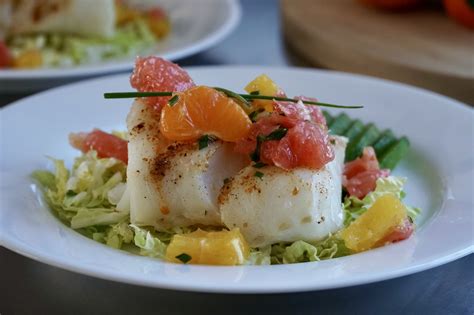 Baked Cod With Citrus Salad Weekend At The Cottage