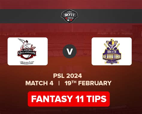 LAH Vs QUE Dream 11 Team Prediction Fantasy Cricket Tips Head To Head