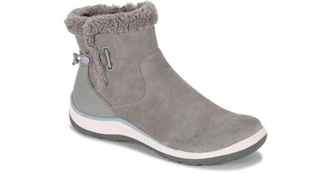 Baretraps Kalina Leather Ankle Winter Snow Boots In Gray Lyst