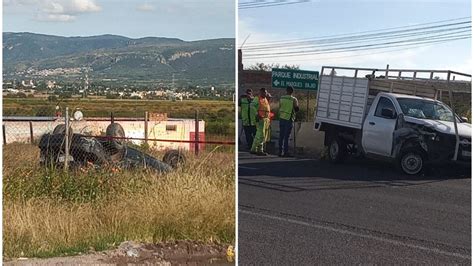 Accidente En Celaya Camioneta Choca Con Auto Familiar Y Deja A Ni A De