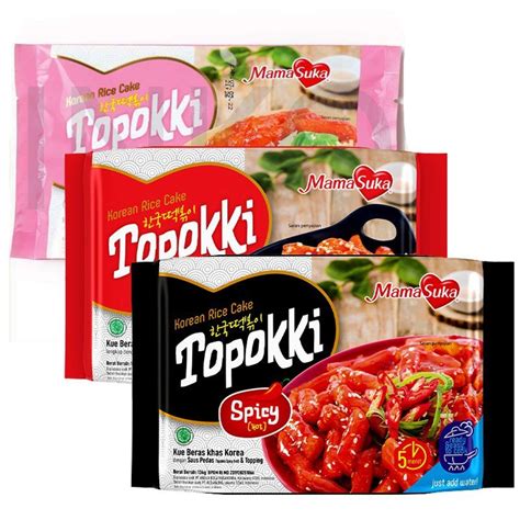 Jual Topokki Korea Tteokbokki Halal Mama Suka 134gr Ori Spicy Hot Creamy Halal Tokpoki Halal