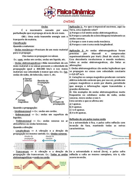 Ondas Mecânicas E Eletromagnéticas Propriedades Classificação E