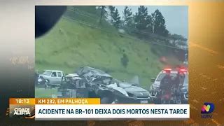 Colisão entre carros na BR 116 deixa dois mortos e seis feridos na