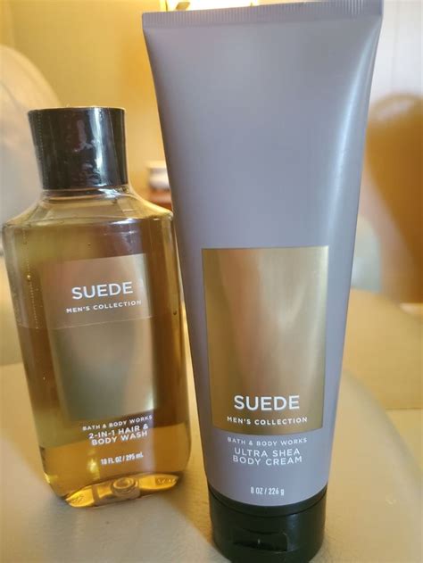 Mens Bath Body Works Suede In Hair And Body Wash And Suede Ultra