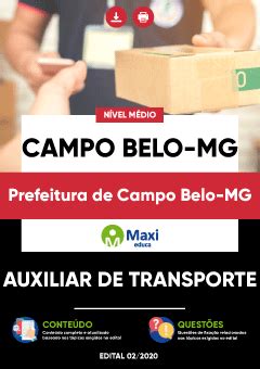 Apostila Prefeitura De Campo Belo MG Maxi Educa