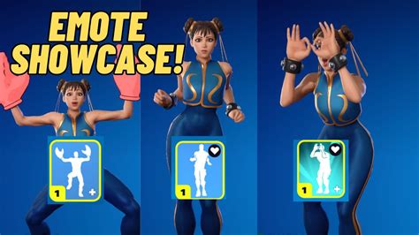 Chun Li Fortnite Emote Showcase 200 Emotes Youtube