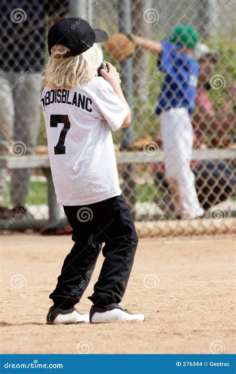 Young Little Girl Playing Baseball Stock Photo Image Of Winning