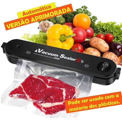 Seladora a vacuo de Alimentos Doméstica Bivolt Hermética JORGE Shopee