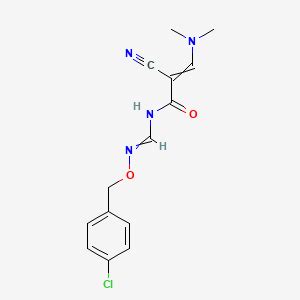 Buy N 4 Chlorobenzyl Oxy Imino Methyl 2 Cyano 3 Dimethylamino