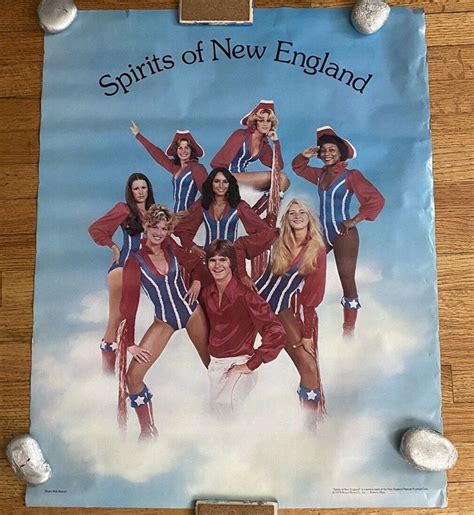 Rare 1978 Spirit Of New England Football Patriots Cheerleaders Poster