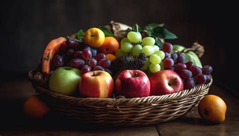 Premium Ai Image Abundant Fruit Collection Organic Freshness In