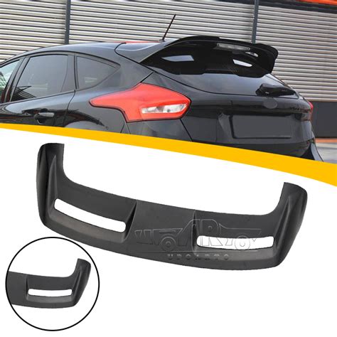 Carbon Fiber Gloss Black St Style Rear Trunk Spoiler For Ford Focus Mk