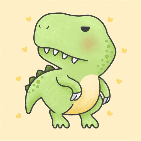 Cute Tyrannosaurus Rex Cartoon