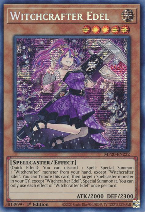 Yu Gi Oh Card Review Witchcrafter Edel Awesome Card Games