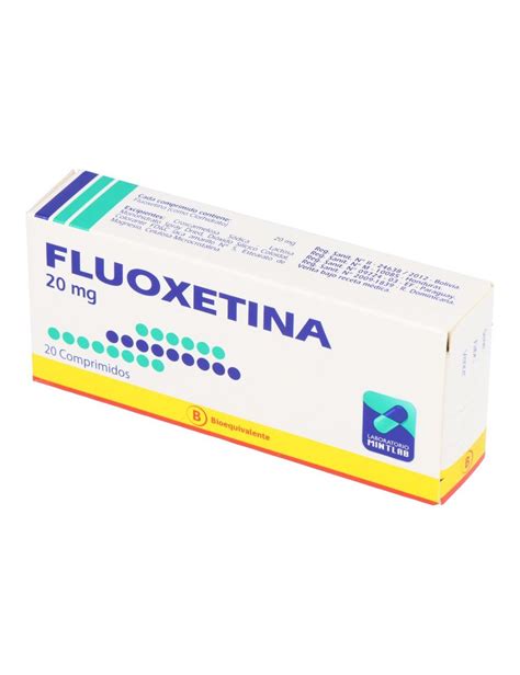 Precio Fluoxetina 20 Mg 20 Comprimidos Farmalisto CL