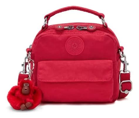 Bolsa para discos Kipling marco liso color rosa intenso diseño de