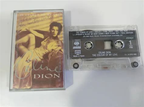 Celine Dion The Colour Of My Love 1993 Cbs Cinta Tape Cassette Spain