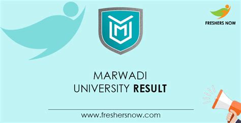 Marwadi University Result 2023 | UG, PG Sem Results