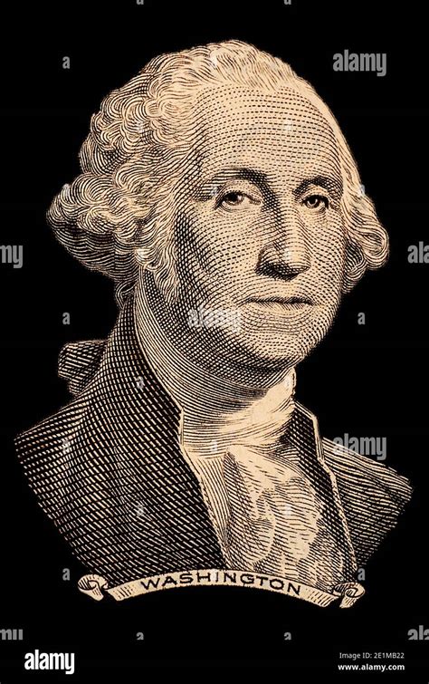 Portrait Of First Us President George Washington Stock Photo Alamy