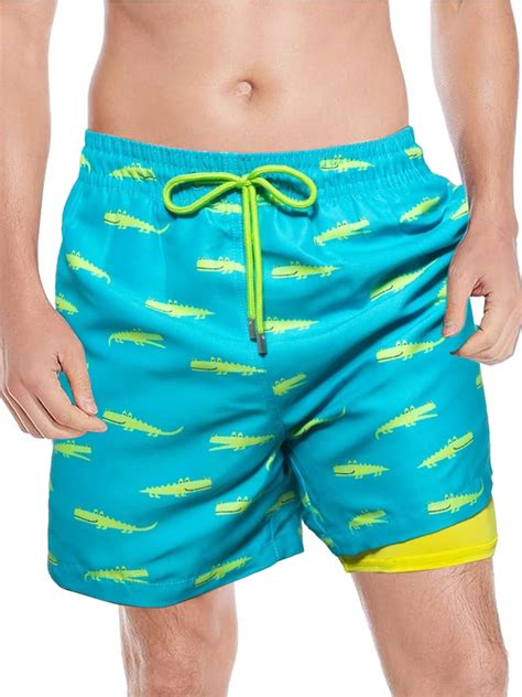 Inadays Mens Swim Trunks With Mesh Lining Quick Dry Sports Shorts Beach Shorts Boardshorts