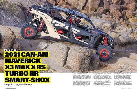 Utv Test Can Am Maverick X Max X Rs Turbo Rr Smart Shox Dirt