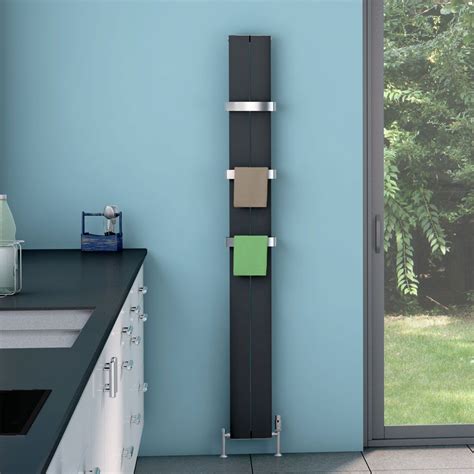 Eastbrook Preston Vertical Aluminium Radiator 1200mm Hx185mm W Matt