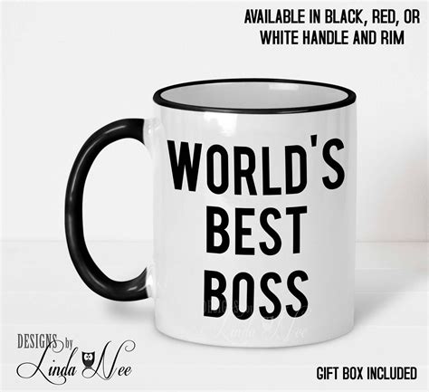 Worlds Best Boss Mug Bosses Day T T For Boss The Etsy