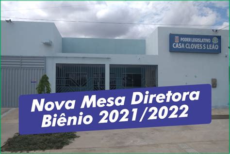 Nova Mesa Diretora Biênio 2021 2022 Câmara Municipal de São José do