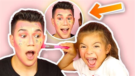 6 Year Old Does My Makeup Again Youtube