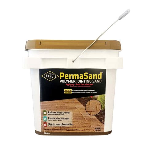 Sakrete Permasand 40 Lb Paver Joint Sand 65470004 The Home Depot