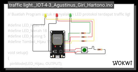 Traffic Light Iot Agustinus Giri Hartono Ino Wokwi Esp Stm