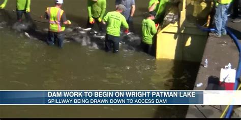 Dam Work Begins On Wright Patman Lake