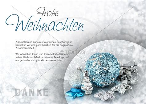 Edle Weihnachtskarte F R Kunden In Silber T Rkis E Card