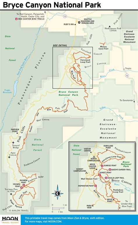 Bryce Canyon National Park Map - Map Of Native American Tribes