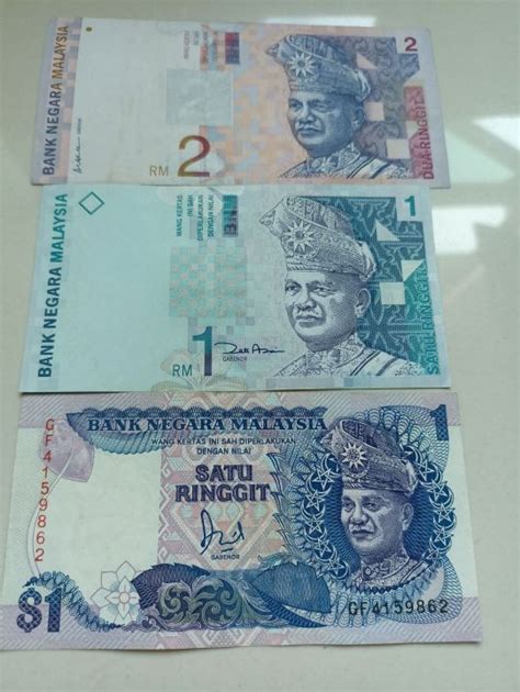 3 Pcs Duit Lama Malaysia Rm2 Siri 9rm1 Siri 6rm1 Siri 11 Lazada